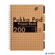 Spirálfüzet, A4, vonalas, 100 lap, PUKKA PAD 'Kraft project book'