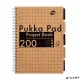 Spirálfüzet, A4, vonalas, 100 lap, PUKKA PAD "Kraft project book"