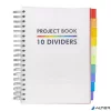 Spirálfüzet, B5, vonalas, 200 lap, PUKKA PADS "White Project Book", fehér