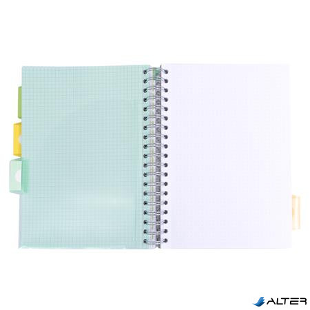 Spirálfüzet, B5, PUKKA PAD 'Study book', szürke