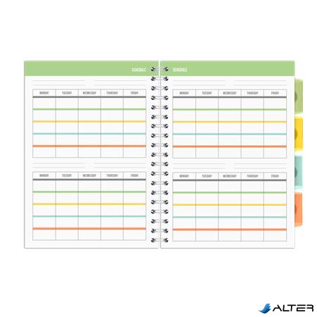 Spirálfüzet, B5, PUKKA PAD 'Study book', szürke