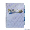 Spirálfüzet, A4, vonalas, elválasztóval, 100 lap, PUKKA PAD "Haze Project Book", vegyes szín
