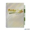 Spirálfüzet, A4, vonalas, elválasztóval, 100 lap, PUKKA PAD "Haze Project Book", vegyes szín