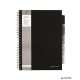 Spirálfüzet, A4, vonalas, 125 lap, PUKKA PAD "Black project book", fekete
