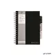 Spirálfüzet, A5, vonalas, 125 lap, PUKKA PAD "Black project book", fekete