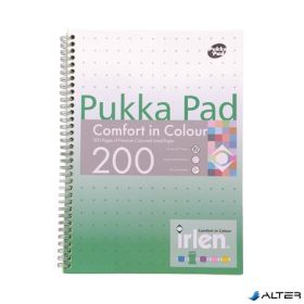  Spirálfüzet, A4, vonalas, 100 lap, PUKKA PAD "Irlen Jotta Green"