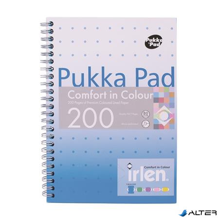 Spirálfüzet, A5, vonalas, 100 lap, PUKKA PAD "Irlen Jotta Turquise"