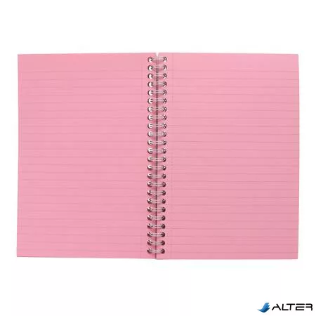 Spirálfüzet, A5, vonalas, 100 lap, PUKKA PAD "Irlen Jotta Rose"