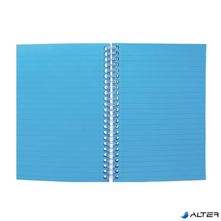 Spirálfüzet, A5, vonalas, 100 lap, PUKKA PAD "Irlen Jotta Turquise"