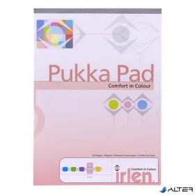   Jegyzettömb, A4, vonalas, 50 lap, PUKKA PAD 'Irlen Dyslexia', rózsaszín