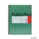 Spirálfüzet, A4+, kockás, 100 lap, PUKKA PAD, 'Metallic Jotta'