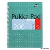 Spirálfüzet, A4+, vonalas, 100 lap, PUKKA PAD, "Metallic Jotta"