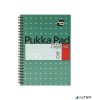 Spirálfüzet, A5, kockás, 100 lap, PUKKA PAD, "Metallic Jotta"
