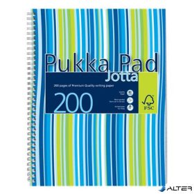   Spirálfüzet, A4+, vonalas, 100 lap, PUKKA PAD 'Stripe Jotta'