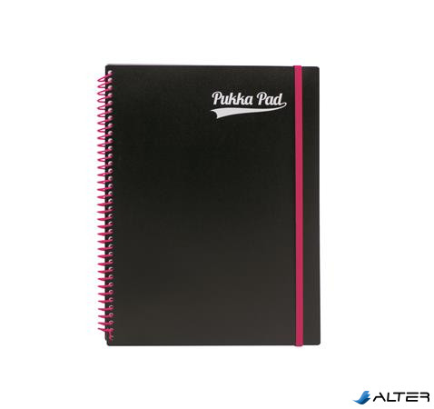 Spirálfüzet, A4+, vonalas, 100 lap, PUKKA PAD, "Neon notepad"