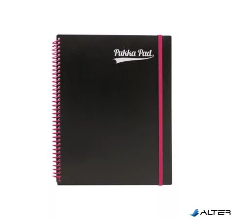 Spirálfüzet, A4+, vonalas, 100 lap, PUKKA PAD, "Neon notepad"
