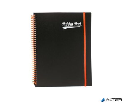 Spirálfüzet, A4+, vonalas, 100 lap, PUKKA PAD, "Neon notepad"