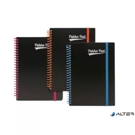   Spirálfüzet, A5, vonalas, 100 lap, PUKKA PAD, "Neon notepad"