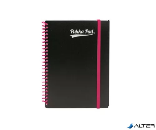 Spirálfüzet, A5, vonalas, 100 lap, PUKKA PAD, "Neon notepad"