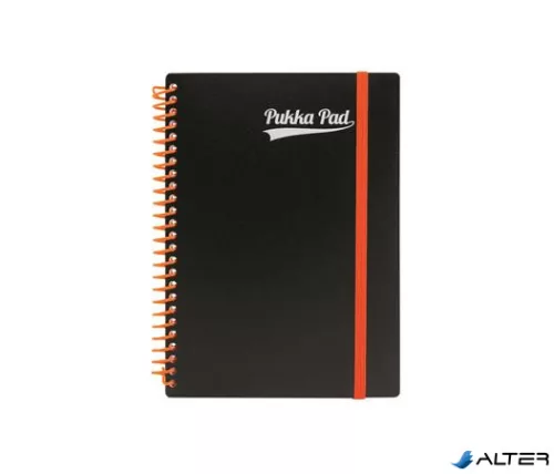 Spirálfüzet, A5, vonalas, 100 lap, PUKKA PAD, "Neon notepad"