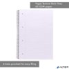 Spirálfüzet, A4, vonalas, 80 lap, PUKKA PAD "Unipad Essentials Jotta", vegyes