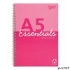 Spirálfüzet, A5, vonalas, 80 lap, PUKKA PAD "Unipad Essentials Jotta", vegyes