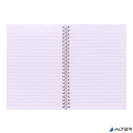Spirálfüzet, A5, vonalas, 80 lap, PUKKA PAD 'Unipad Essentials Jotta', vegyes