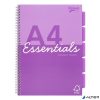 Spirálfüzet, A4, vonalas, 100 lap, PUKKA PAD "Unipad Essentials Project Book", vegyes