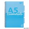 Spirálfüzet, A5, vonalas, 100 lap, PUKKA PAD "Unipad Essentials Project Book", vegyes