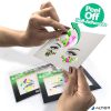 Arc ékszer készlet, öntapadó, UV fényben fluoreszkáló, "Glow in the dark", neon színek