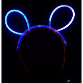 Fejpánt, sötétben világító, műanyag, neon színek