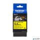 Zsugorcső, feliratozógéphez, 9,0 mm x 1,5 m, BROTHER "HSe-621E", sárga-fekete