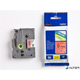   Feliratozógép szalag, 9 mm x 8 m, BROTHER, "TZe-421" piros-fekete