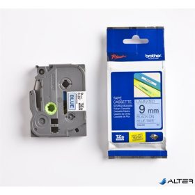   Feliratozógép szalag, 9 mm x 8 m, BROTHER, "TZe-521" kék-fekete