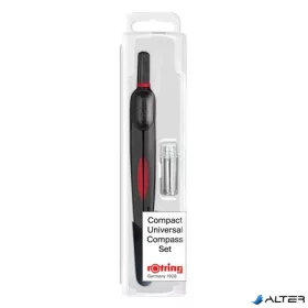   Körző, fém, heggyel, univerzális, ROTRING 'Compact'