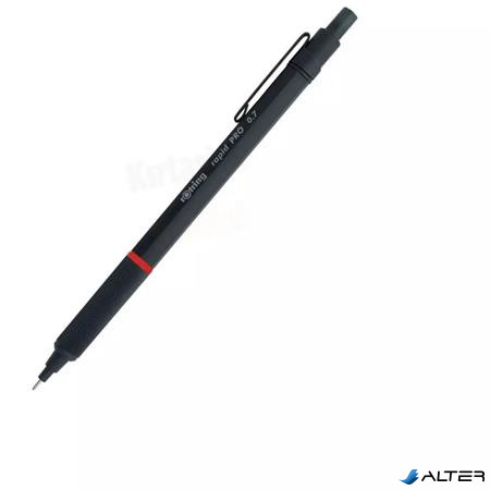 Nyomósirón, 0,7 mm, ROTRING "Rapid Pro", fekete