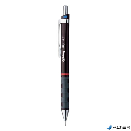 Nyomósirón, 0,7 mm, ROTRING "Tikky T", bordó