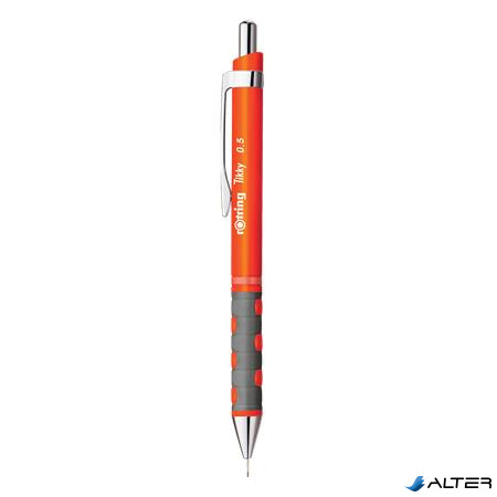 Nyomósirón, 0,5 mm, ROTRING "Tikky", neonnarancs