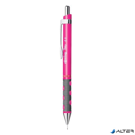 Nyomósirón, 0,5 mm, ROTRING "Tikky", neonpink