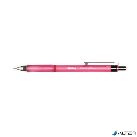 Nyomósirón, 0,5 mm, ROTRING "Visuclick", élénkpink