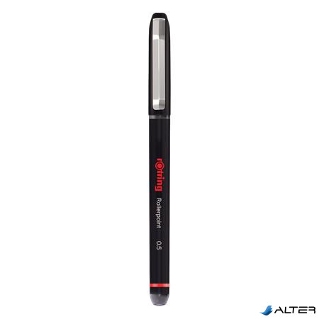 Rollertoll, 0,5 mm, kupakos, ROTRING "Rollerpoint", fekete