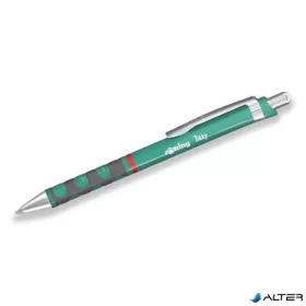   Golyóstoll, 0,8 mm, nyomógombos, tengerkék tolltest, ROTRING "Tikky", kék