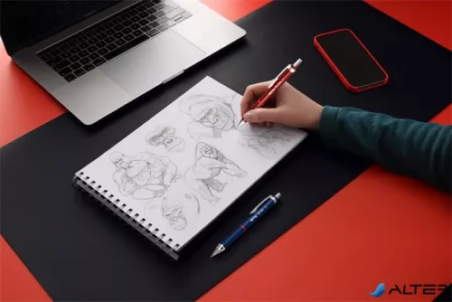 Nyomósirón, 0,5 mm, ROTRING "Tikky Retro", piros