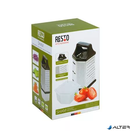 Konyhai reszelő, 6 oldalú, tárolóval, RESTO "Sham 95413"