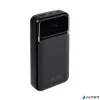 Power bank, beépített kábellel, 20.000mAh, RIVACASE "VA2221", fekete