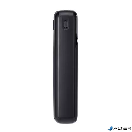 Power bank, beépített kábellel, 20.000mAh, RIVACASE "VA2221", fekete