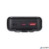 Power bank, beépített kábellel, 20.000mAh, RIVACASE "VA2221", fekete