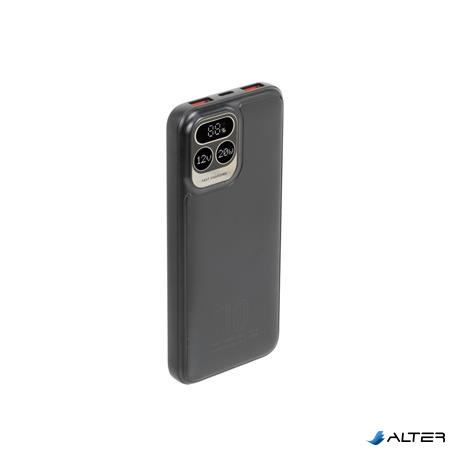 Hordozható akkumulátor, 10000mAh, QC/PD 20W, RIVACASE "VA2511"