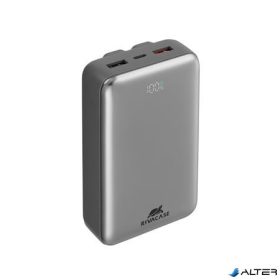   Power bank, beépített kábellel, 20.000mAh, RIVACASE "VA2612"