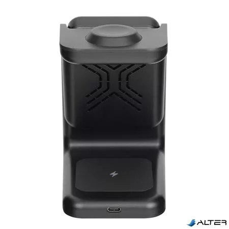 Töltőállomás, vezeték nélküli, mágneses, 5000mAh, RIVACASE "VA4917"